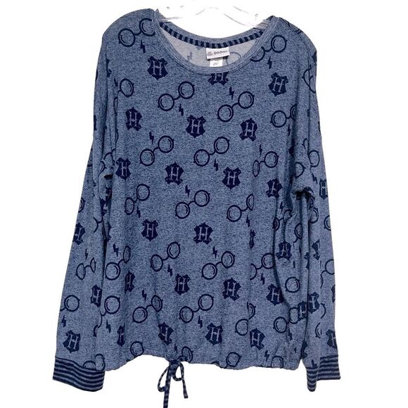 Wizarding World Harry Potter Women's 2-Piece Cozy Pajama Set Navy Blue - Picture 5 of 9